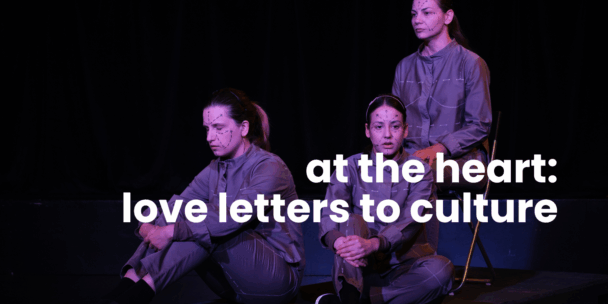 a photo from Heartefact's play All the Good Barbies. Its atmosphere reflects well to the atmosphere of the letter with dark vs. light, closeness and distance and despair in a way. The author of the photo is Dženet Dreković.